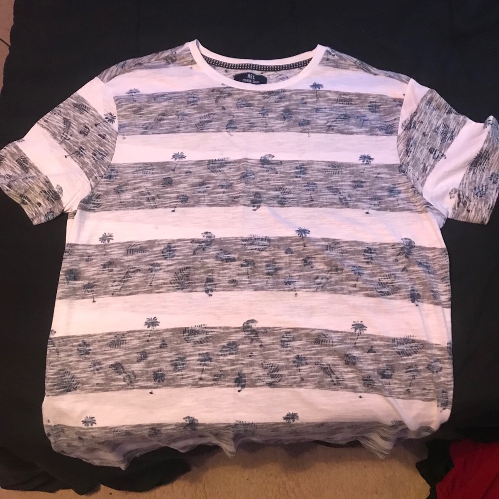 Striped Graphic Beach Tee